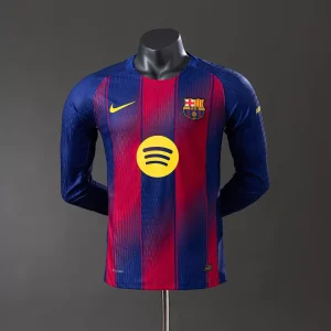 Barcelona 25/26 Hjemmedrakt Herre Langermet Drakt
