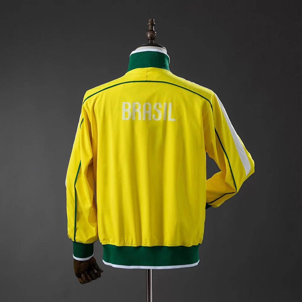 Brasil 10/11 Anthem Track Jacket Gul - Image 3