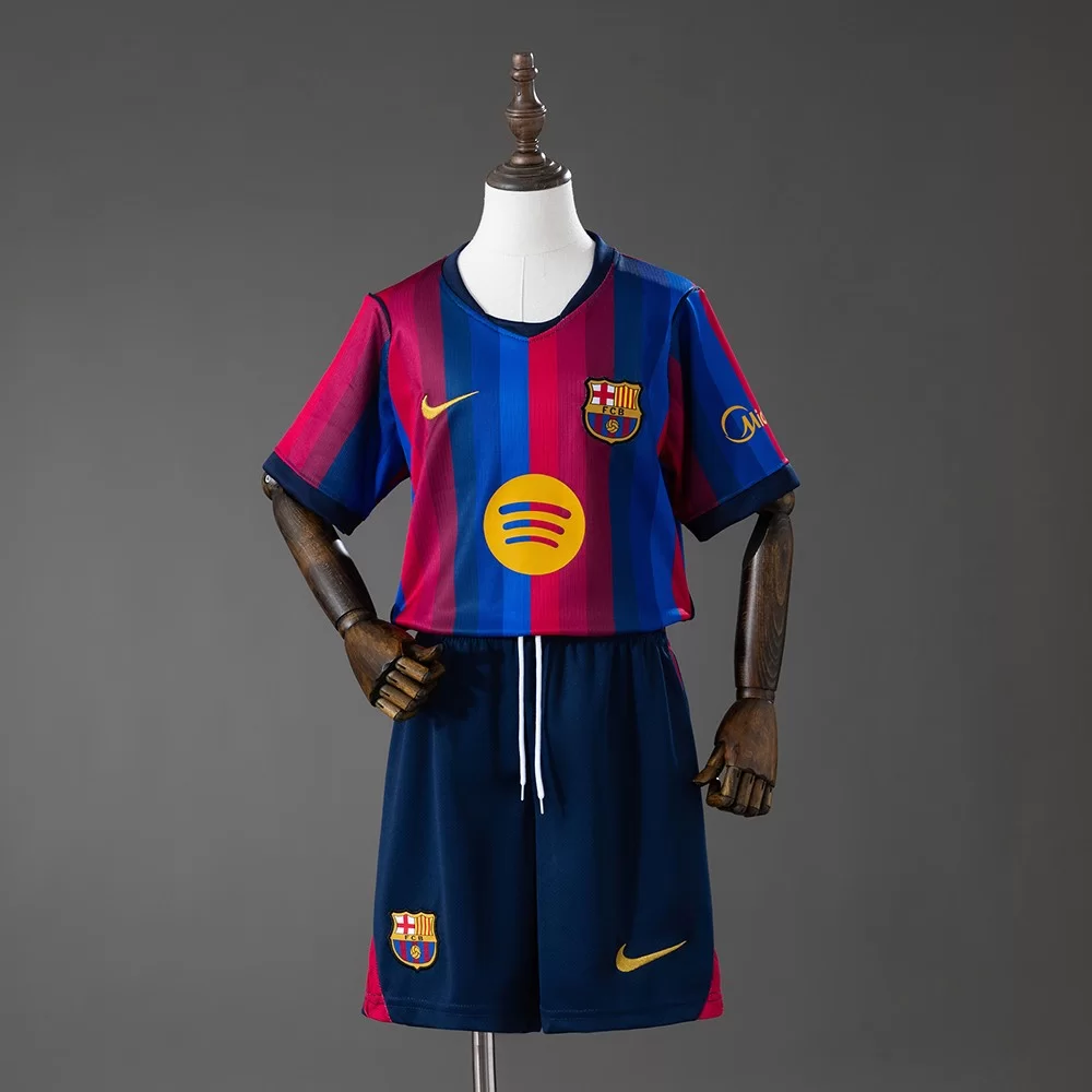 FC Barcelona 2026/27 Hjemmedrakt Barn – Rød & Blå Gradient - Image 2