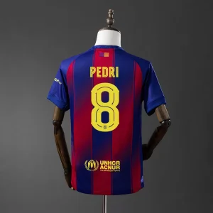 FC Barcelona Hjemmedrakt 2025/26 – Med PEDRI 8 Trykk