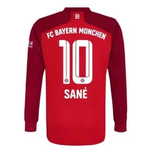 Billige Fotballdrakter FC Bayern München Sané 10 Hjemmedrakt 2021-2022 – Langermet