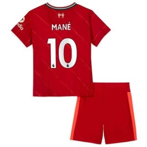 Fotballdrakter Liverpool Mané 10 Barn Hjemmedraktsett 2021-2022