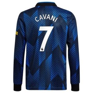 Billige Fotballdrakter Manchester United Cavani 7 Tredjedrakt 2021-2022 – Langermet