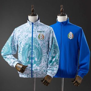 Mexico Reversible Track Jacket Blå/Hvit fotballjakke 2-i-1