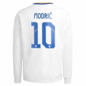 Billige Fotballdrakter Real Madrid Modrić 10 Hjemmedrakt 2021-2022 – Langermet