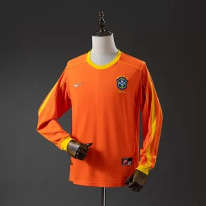 Retro Brasil VM 1998 Keeperdrakt Langermet Oransje