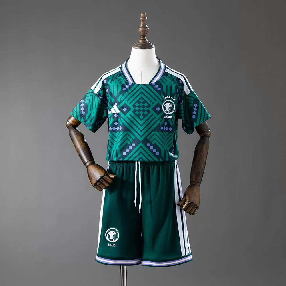 Saudi-Arabia VM 2026 Hjemmedrakt Grønn Barn - Image 2
