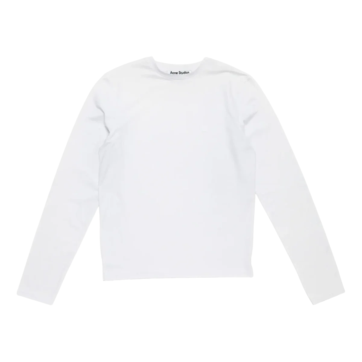 Acne Studios - Face Logo Longsleeve T-shirt - Optic White - Image 2