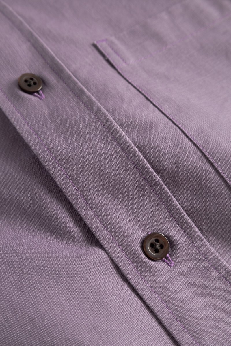 Norse Projects - Kongshoved Pigment Dyed Shirt - Vintage Violet - Image 5